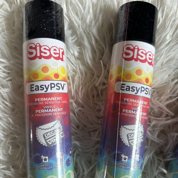Siser Easy PSV NEW in Black Cat VINYL for cricut 4 rolls never open - Picture 4 of 5